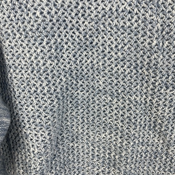 Lane Bryant Blue Marled Open Knit Front Drop Shoulder Scoop Neck Sweater 14/16 W - Picture 8 of 8